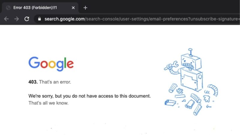 Lỗi 403 Forbidden là gì? Nguyên nhân và Cách khắc phục