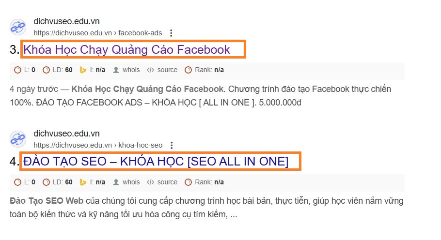 thẻ title trong seo